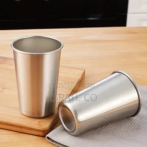 12 Pack 200mlsstainless Steel Pint Cups Water Glass With