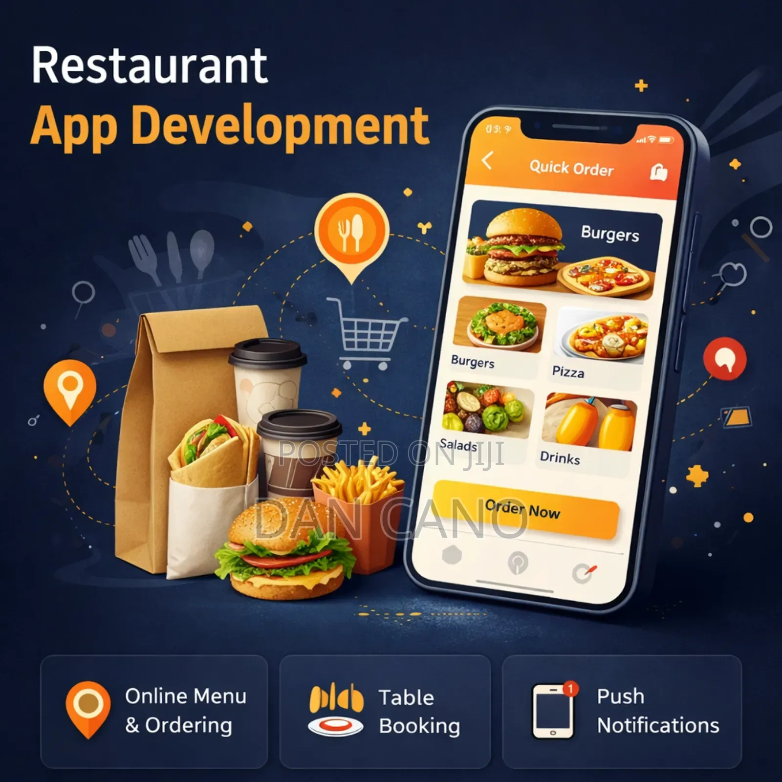 Restaurant App Development for Online Ordering