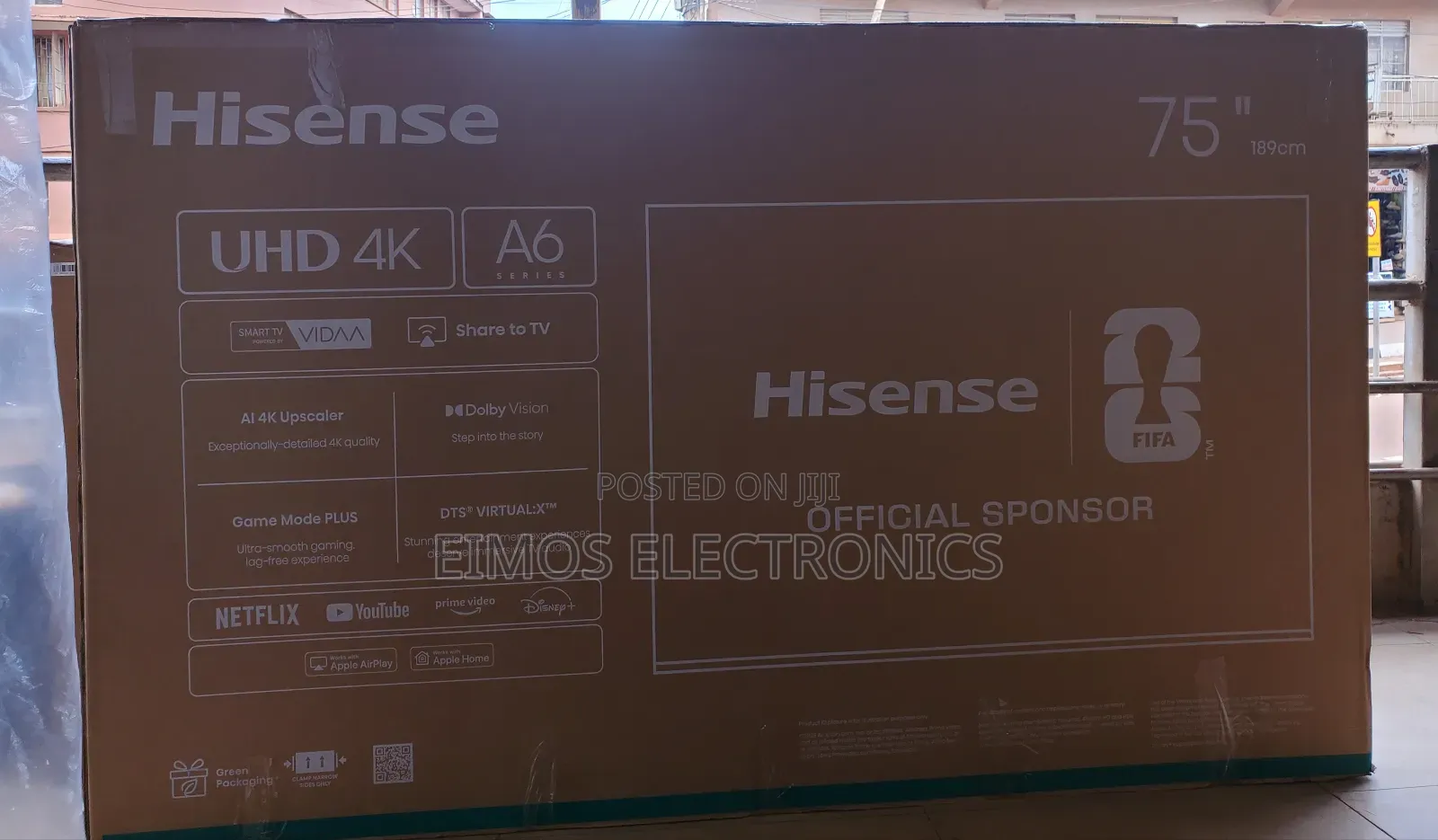 Hisense 75 Inch Smart A6 Series Crystal Clear Uhd Tv