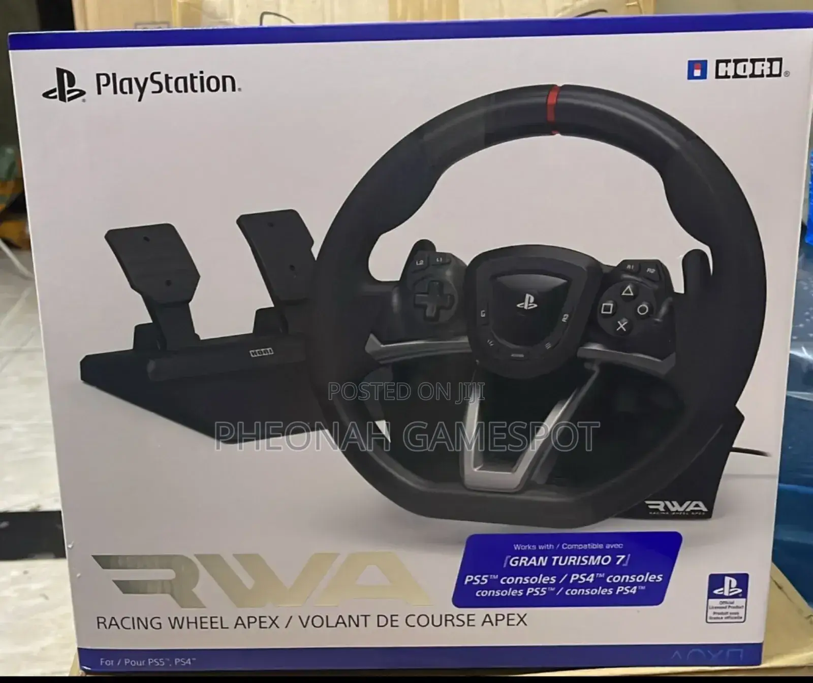 Rwa (Racing Wheel Apex) the Racing Steering Wheel Suitable for Ps5