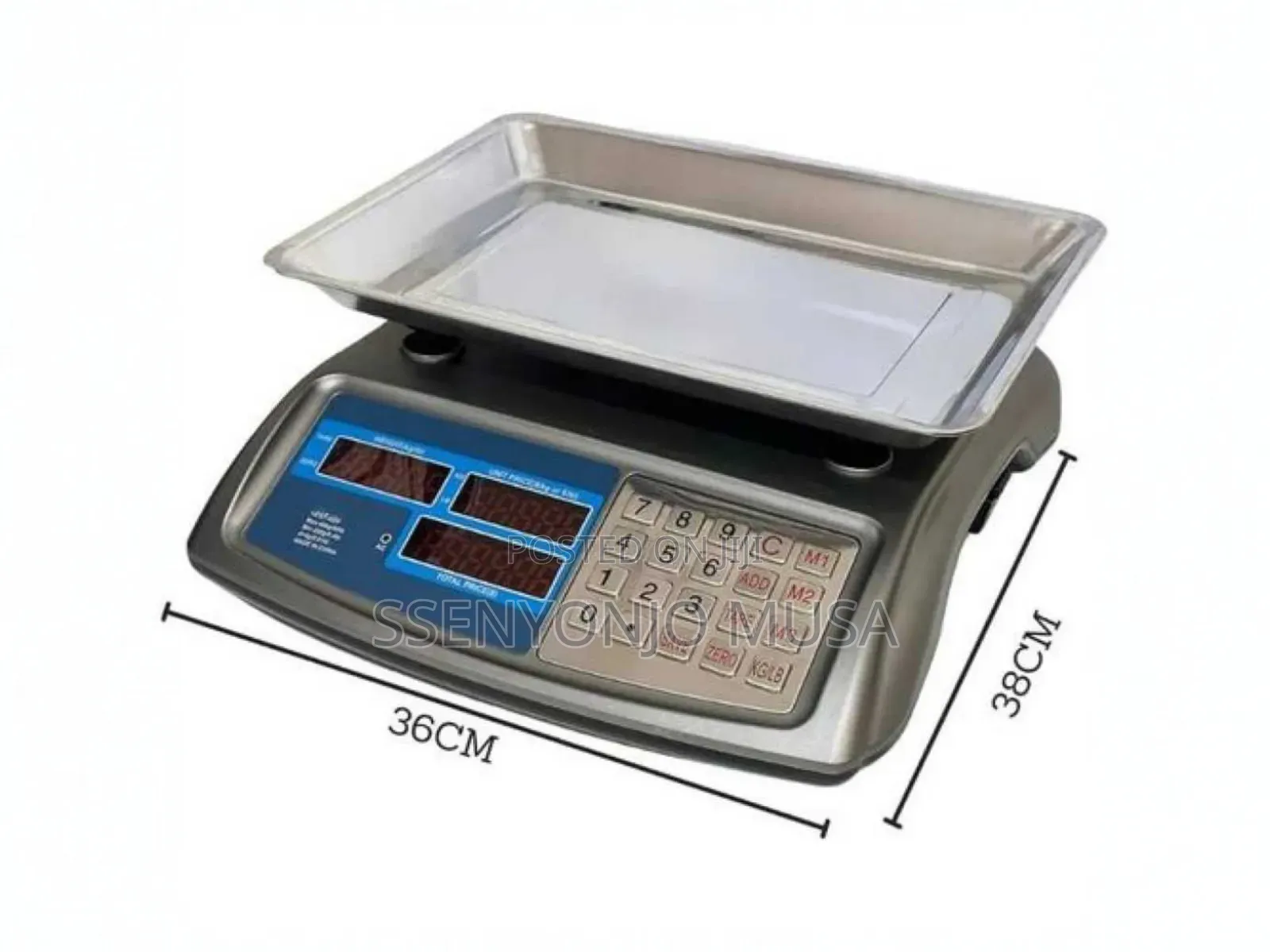 Bench Scale Digital Business Weighing Scale 30kg Stainless Steel