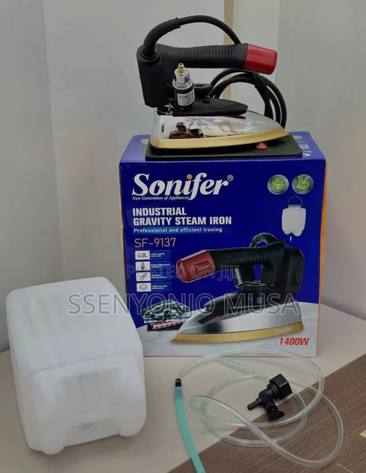 Sonifer 1400w Commercial Hanging Gravity Feed Steam Press Iron With 4l