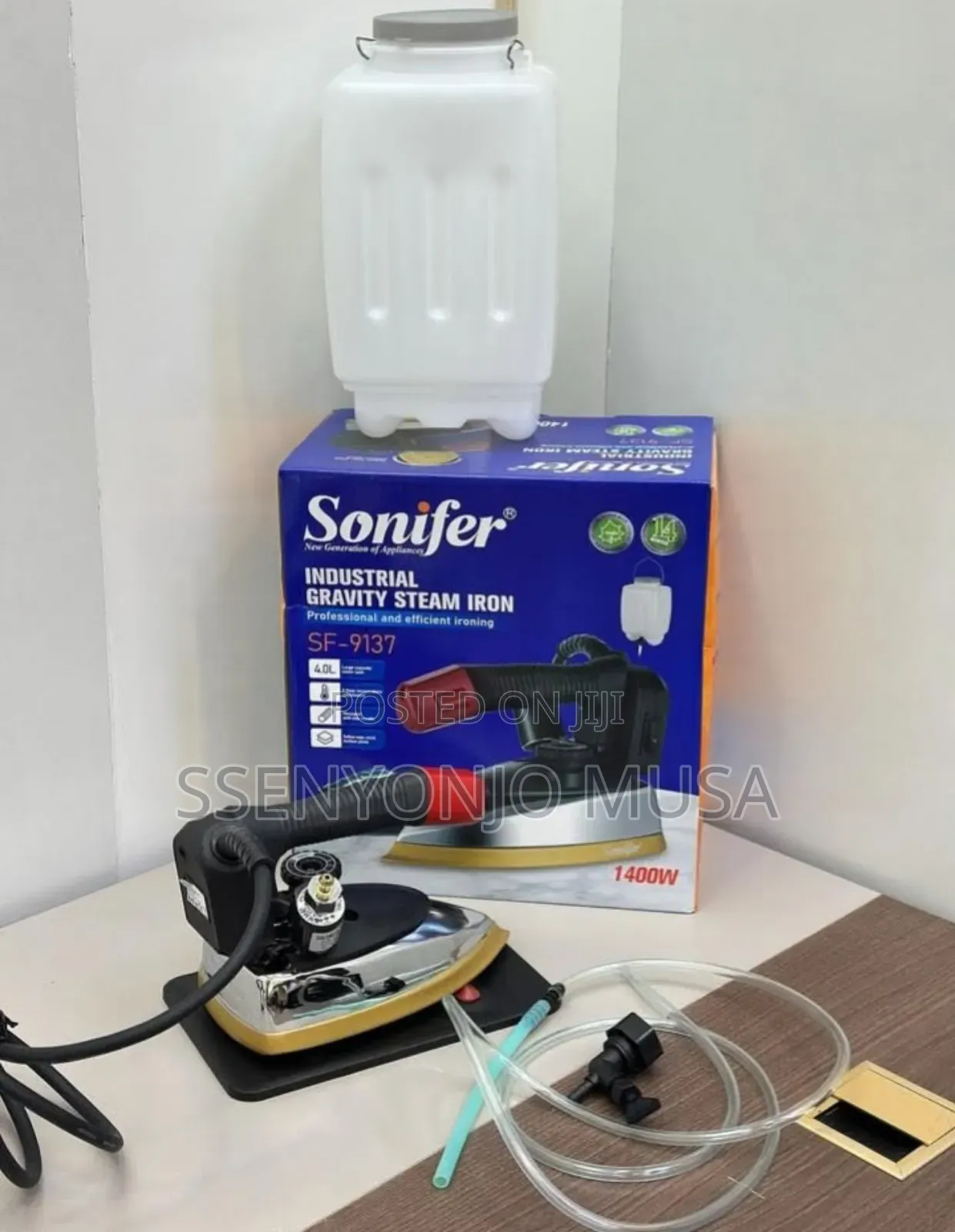 Sonifer 1400w Commercial Hanging Gravity Feed Steam Press Iron With 4l