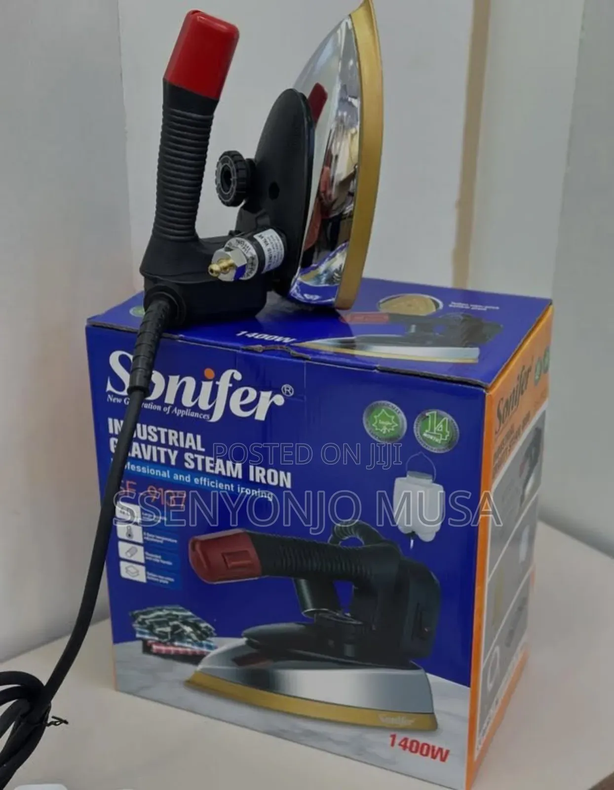 Sonifer 1400w Commercial Hanging Gravity Feed Steam Press Iron With 4l