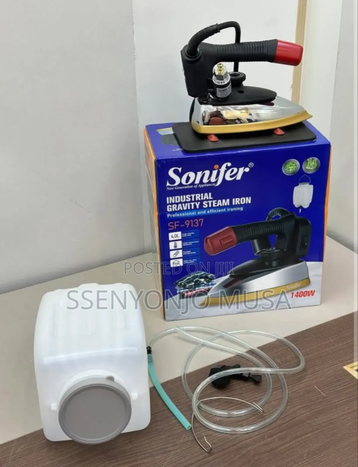 Sonifer 1400w Commercial Hanging Gravity Feed Steam Press Iron With 4l