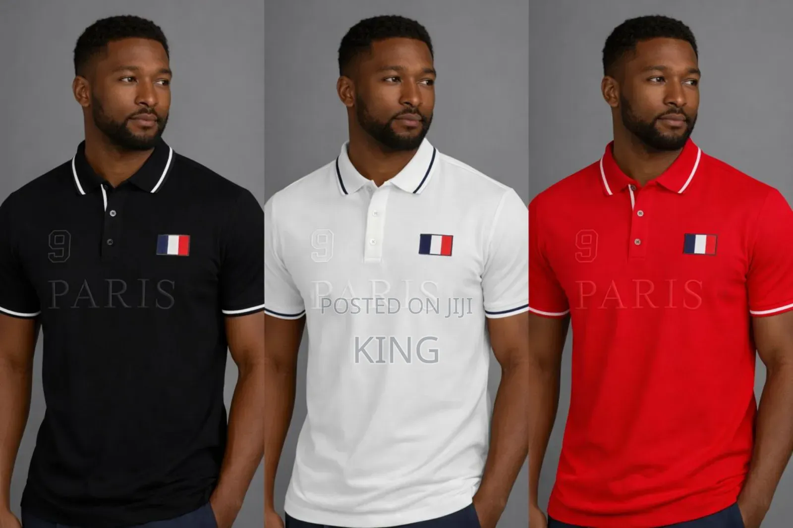 Paris Featuring Ny Men's Nice Fit Polo T-Shirts