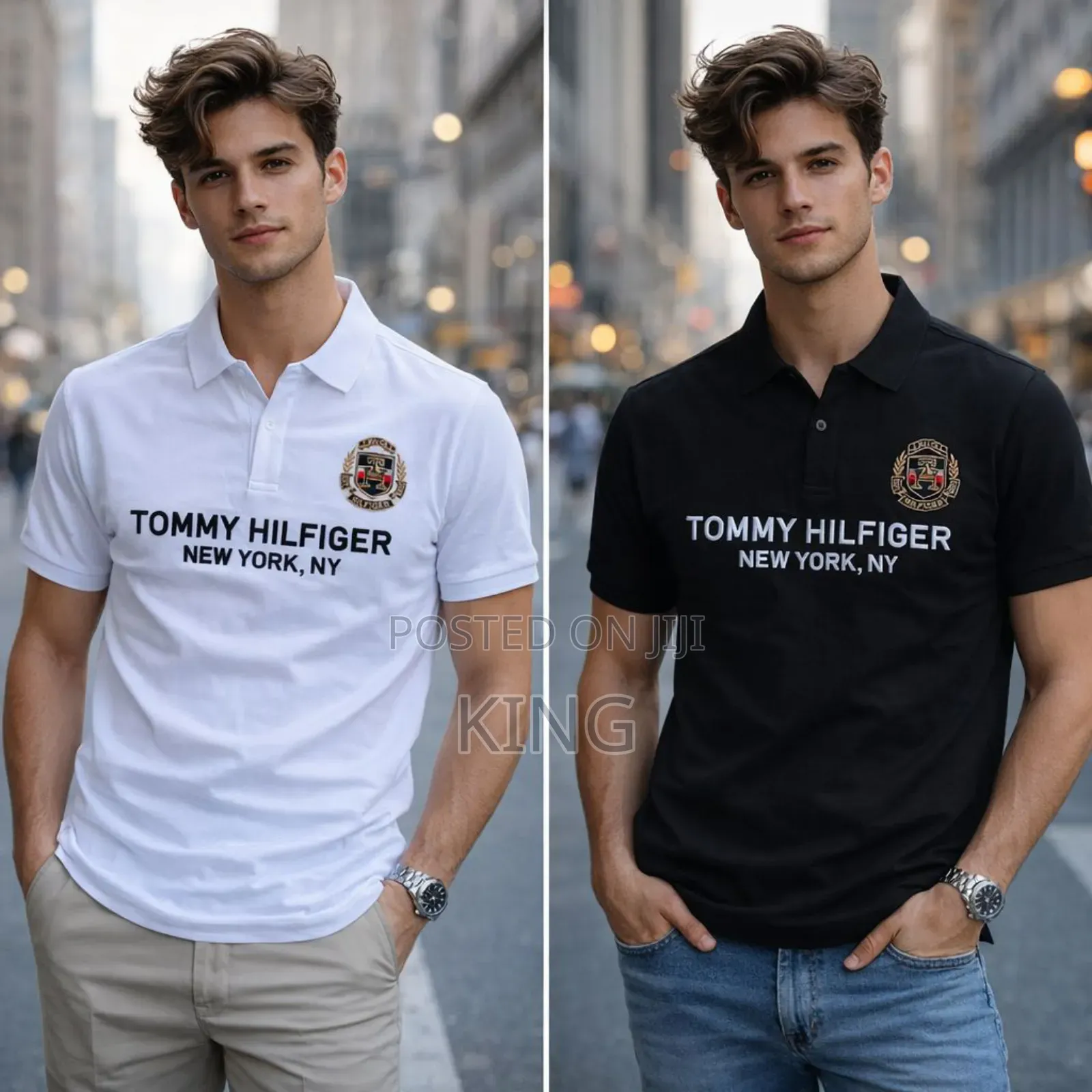 Paris Featuring Ny Men's Nice Fit Polo T-Shirts