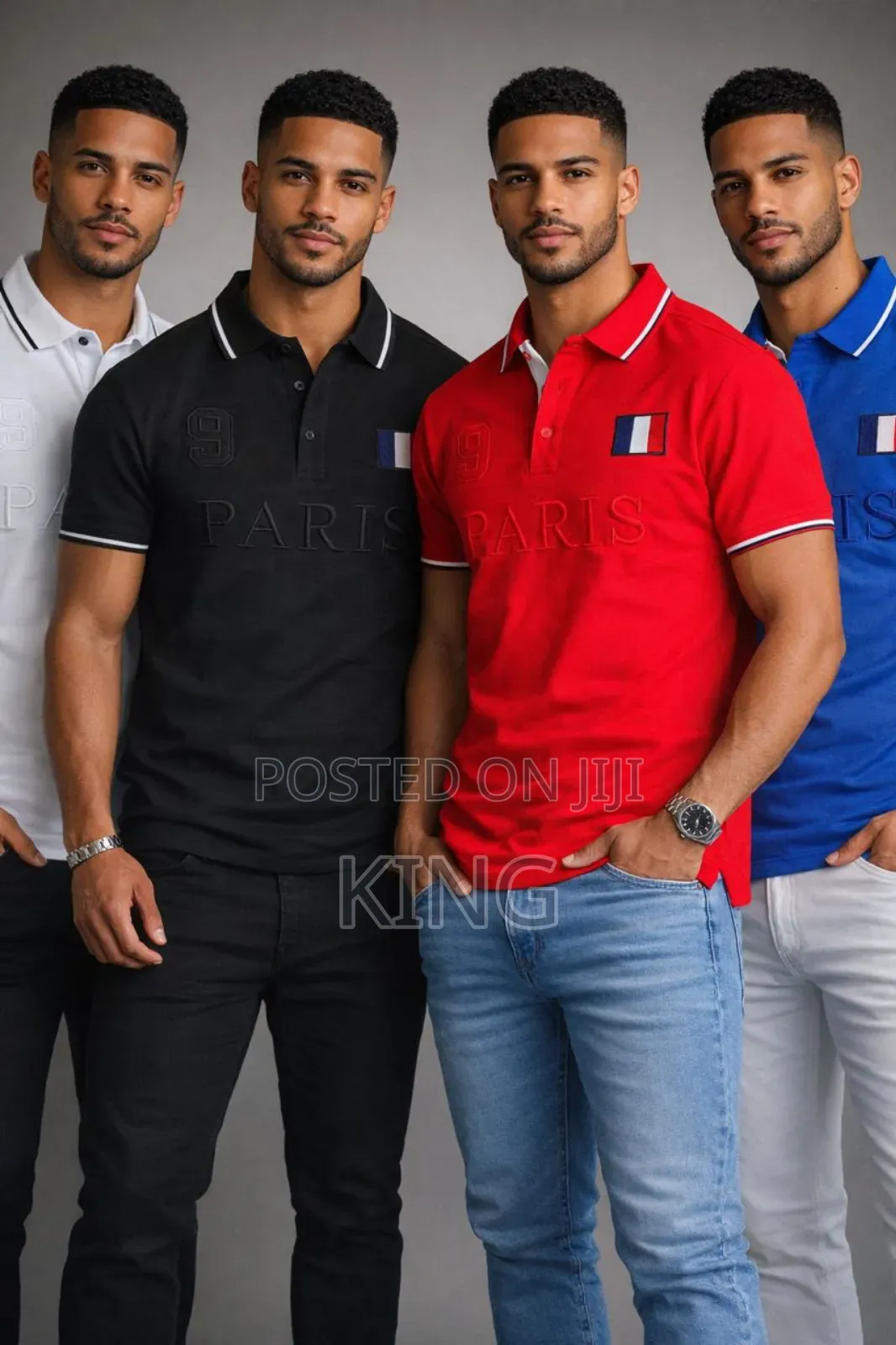 Paris Featuring Ny Men's Nice Fit Polo T-Shirts