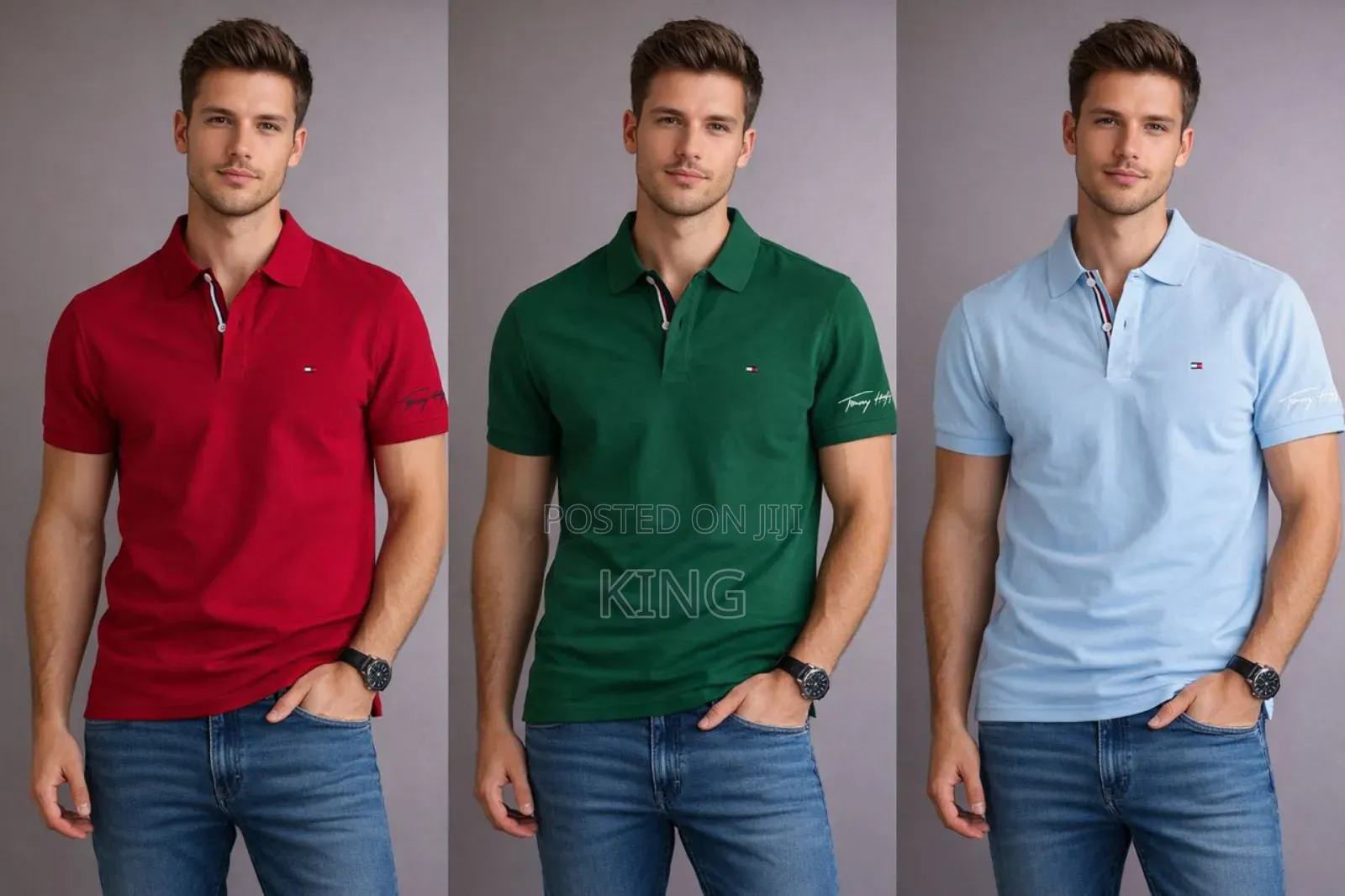 Paris Featuring Ny Men's Nice Fit Polo T-Shirts