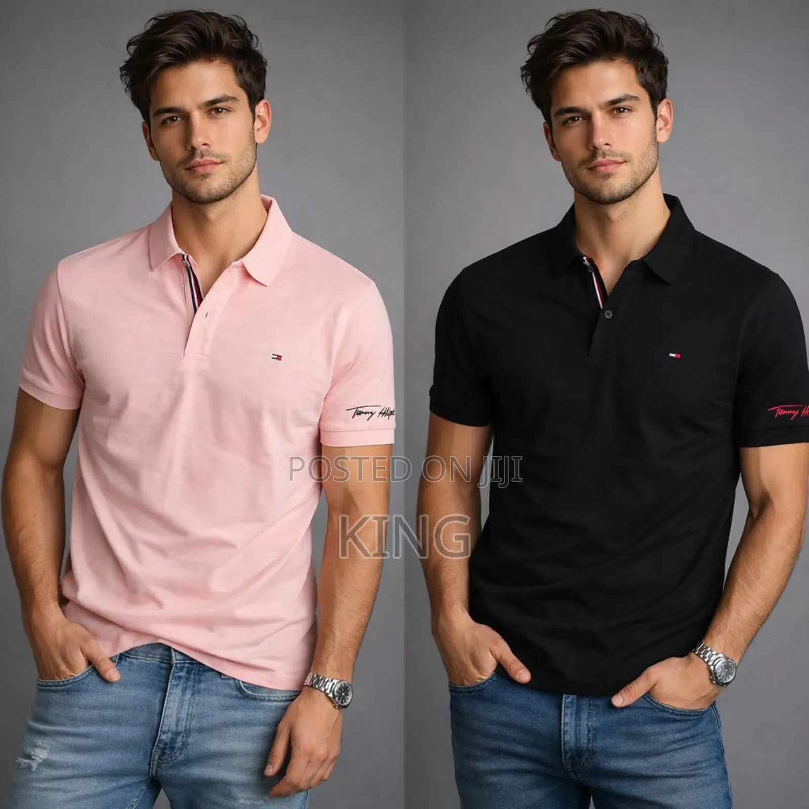 Paris Featuring Ny Men's Nice Fit Polo T-Shirts