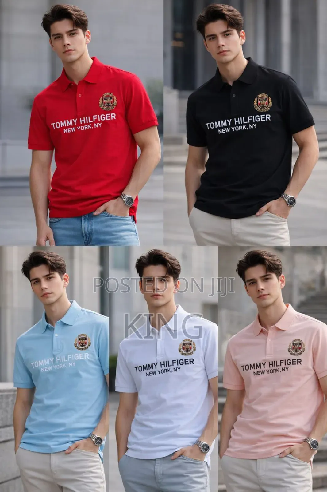 Paris Featuring Ny Men's Nice Fit Polo T-Shirts
