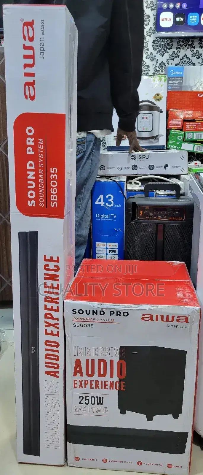 Sound Bar System Aiwa Sound Pro 250w Sb6035
