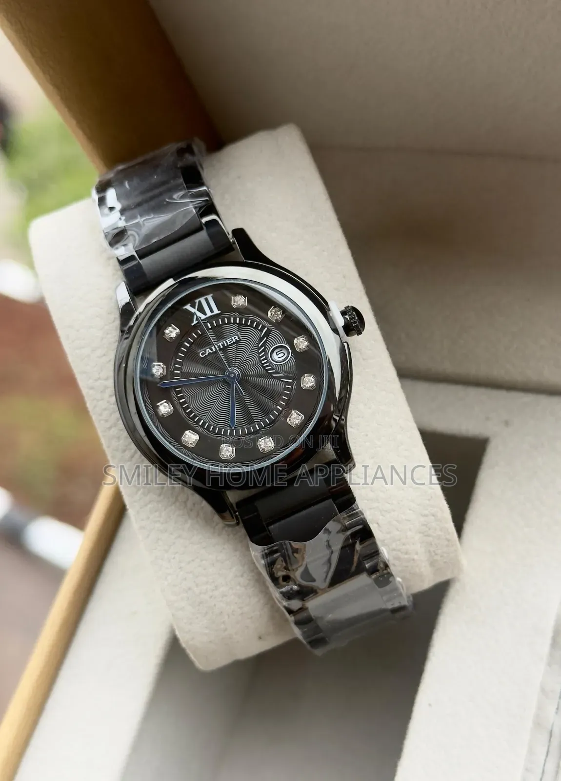 Black Face Women's Original Cartier Fashionable Wrist Time Piece