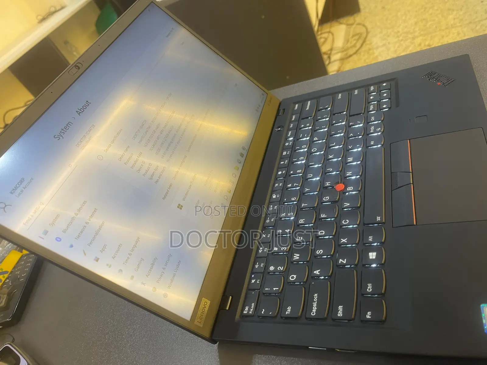 Laptop Lenovo ThinkPad X1 Carbon 16GB Intel Core i7 SSD 256GB