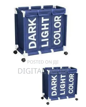 Triple-section Rolling Laundry Sorter