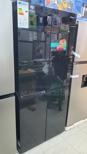 561l Side by Side Black Mirror Finish 4doors Refrigerator