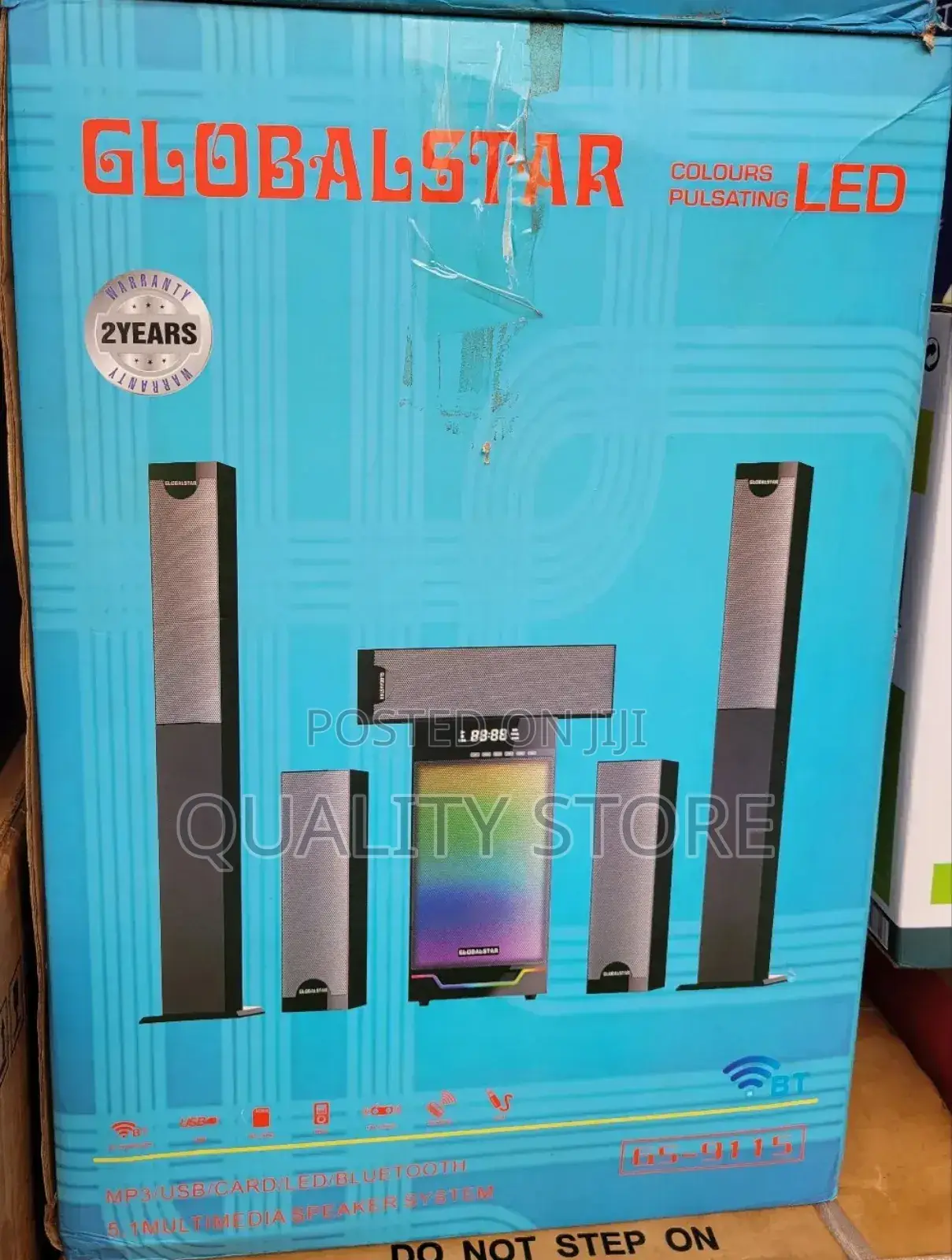Global Star 5.1 Channel Multimedia Speaker System Gs-9115