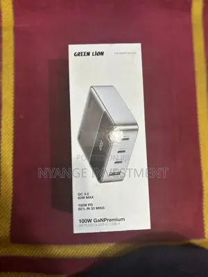 Green Lion 100w Gan Premium Uk Plug Adapter.