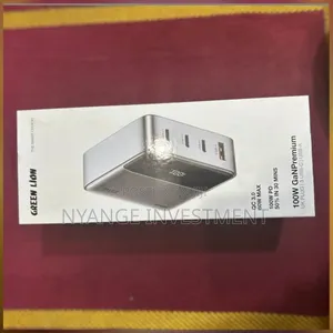 Green Lion 100w Gan Premium Uk Plug Adapter.