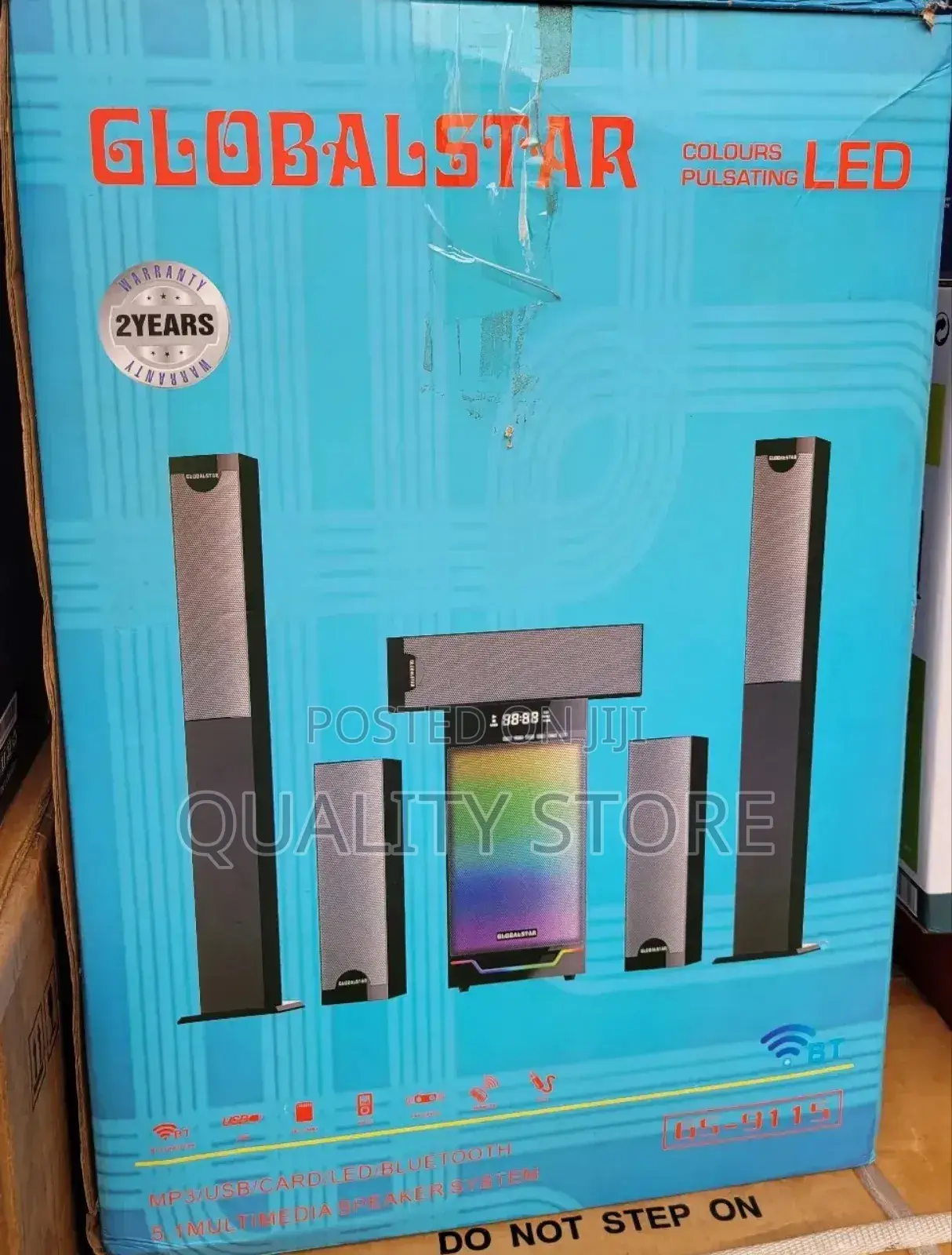Global Star 5.1 Channel Multimedia Speaker System Gs-9115