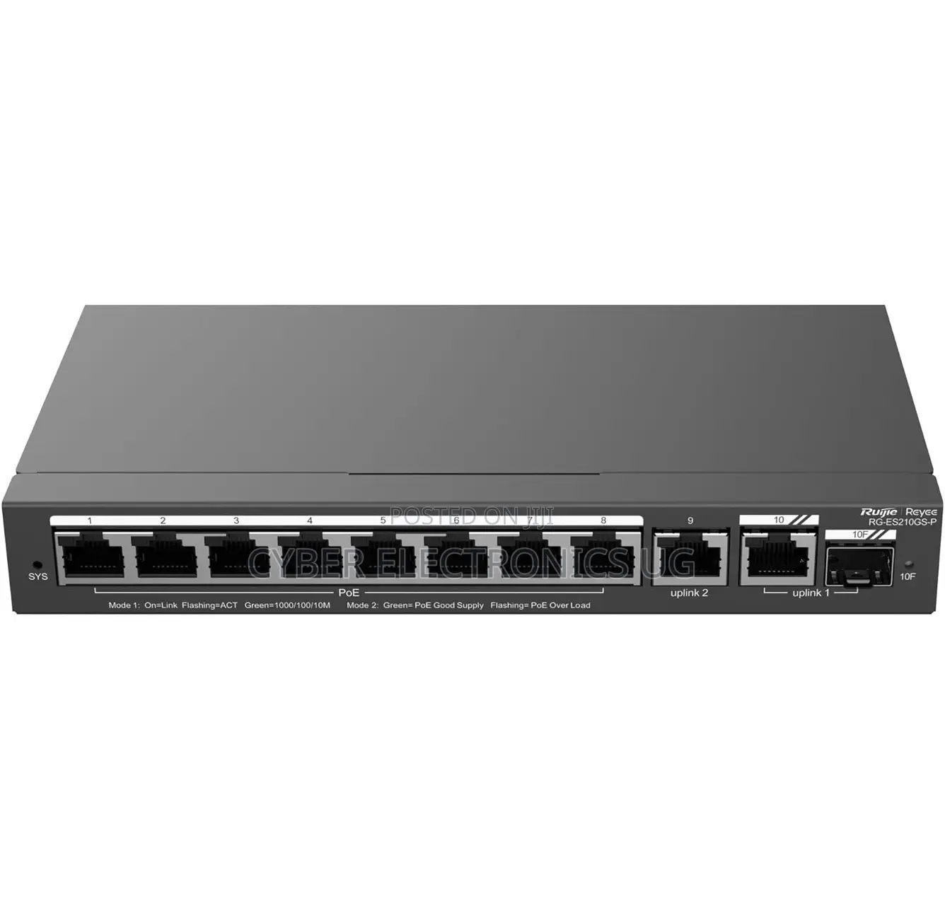 Rg-Es210gs-P, 10-Port Gigabit Smart Cloud Managed Poe Switch