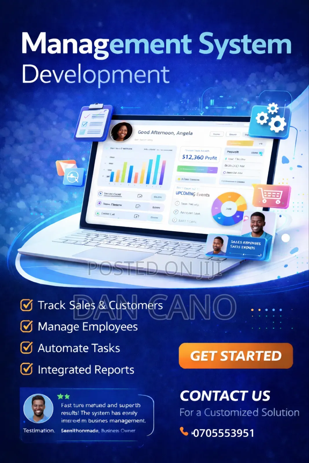 Online Management System Developer With Hosting and Domain Services