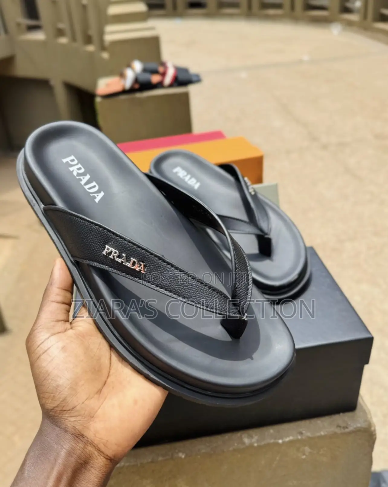 Authentic Prada Mens Sandals