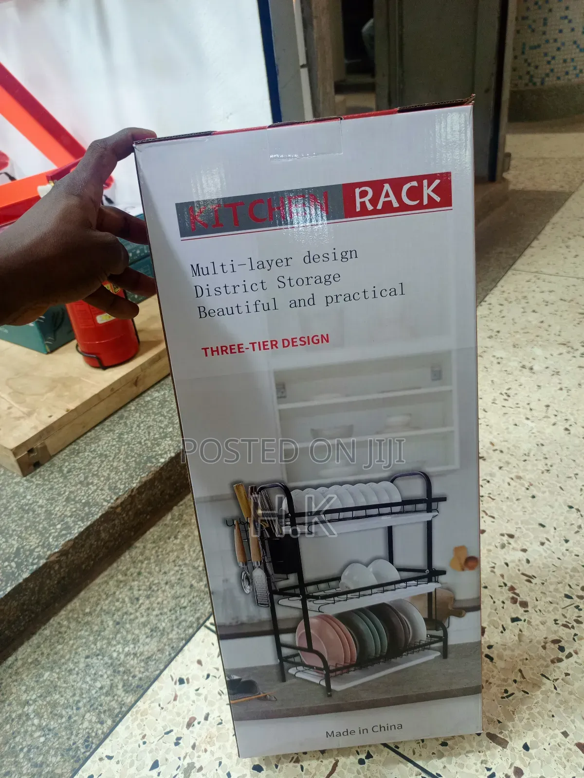 3 Tier Dish Rack With Drainboard