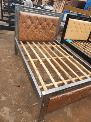 Brown Leather Bed