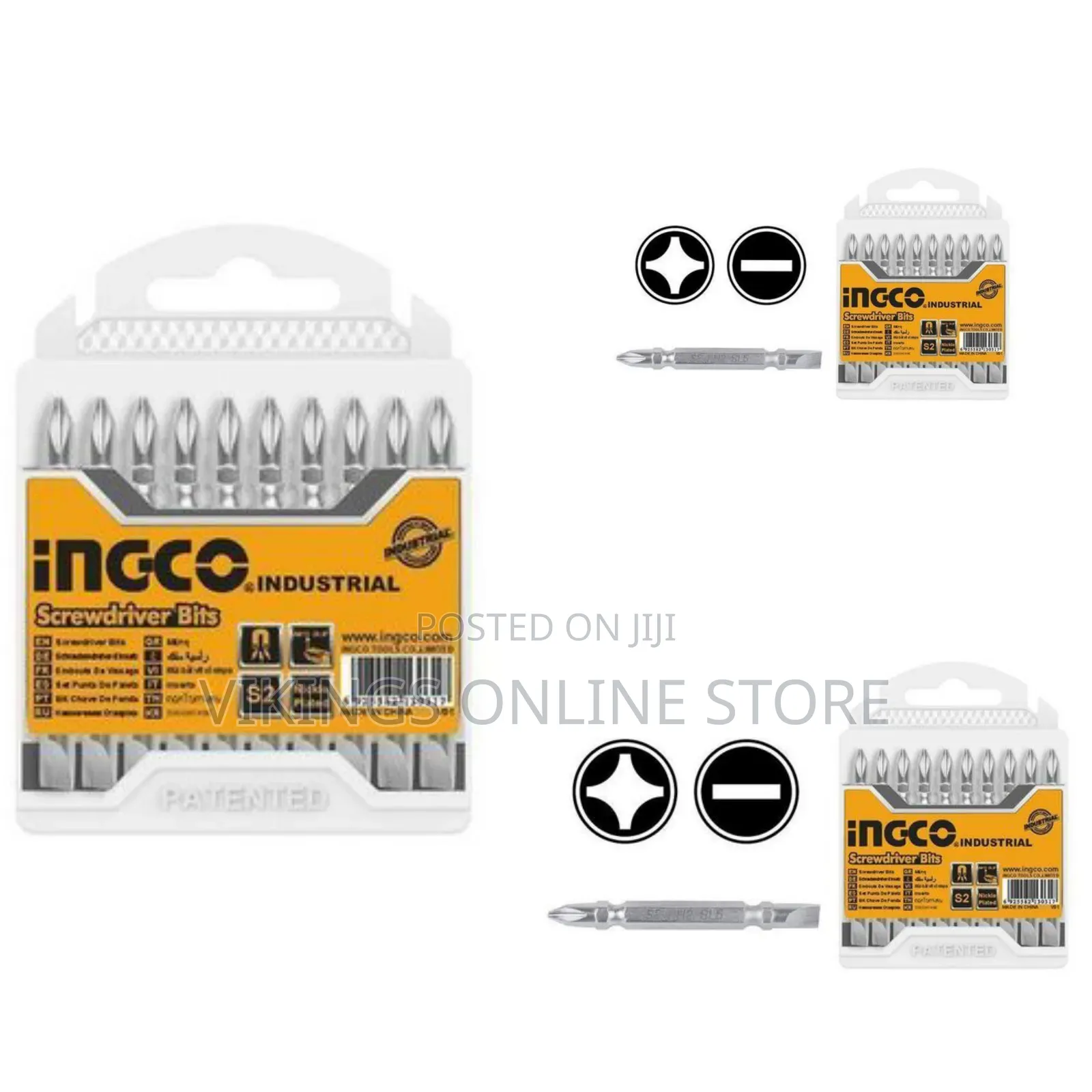 Ingco Sdb21hl133 Screwdriver Bits - Silver
