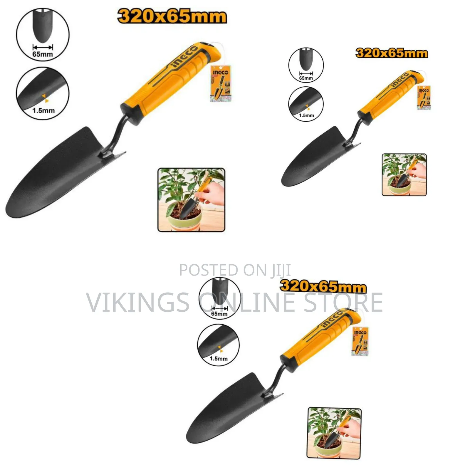 Ingco Gardening Transplanter Trowel Hftt658