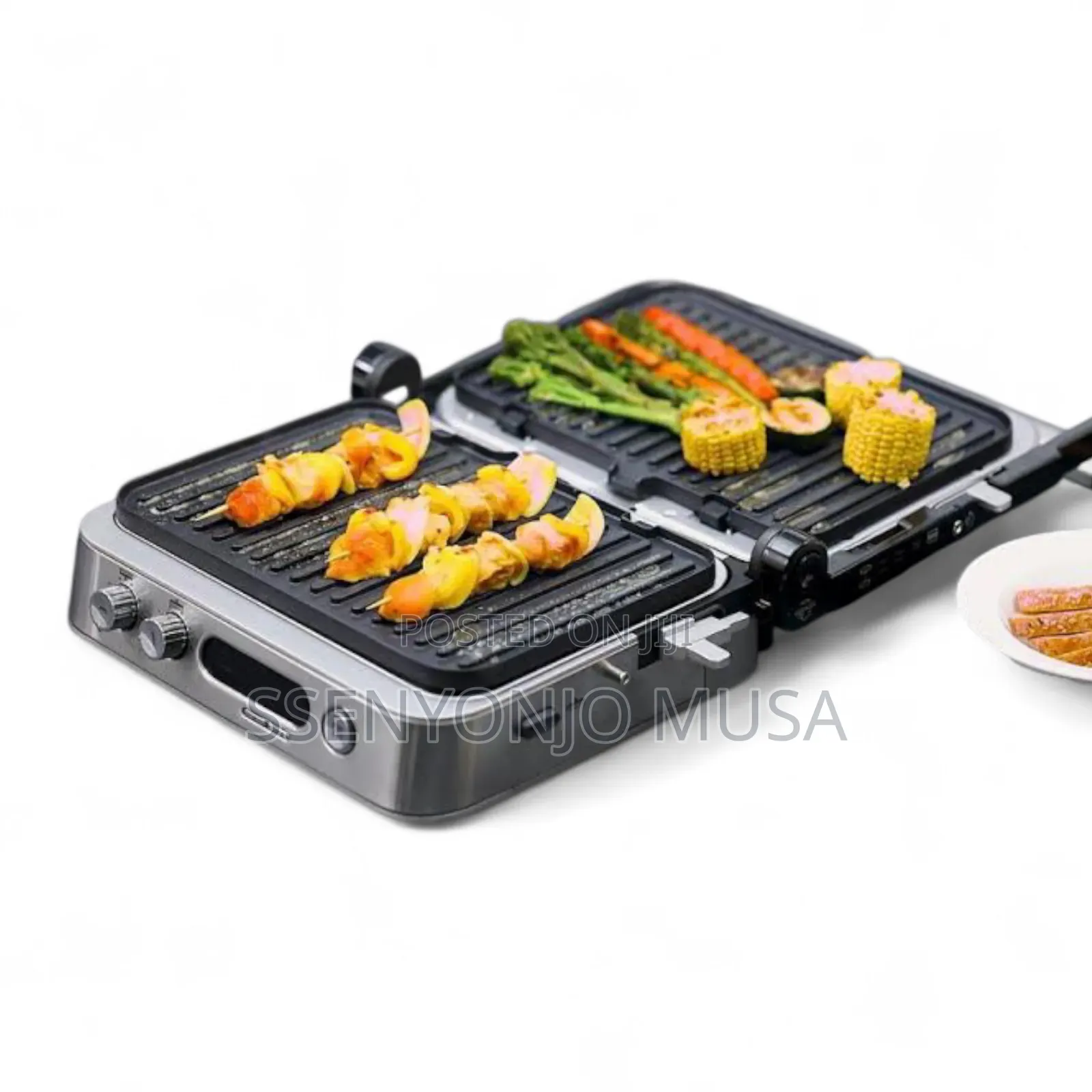 Geepas Digital Stainless Steel Grill Maker 2170w With Led Display