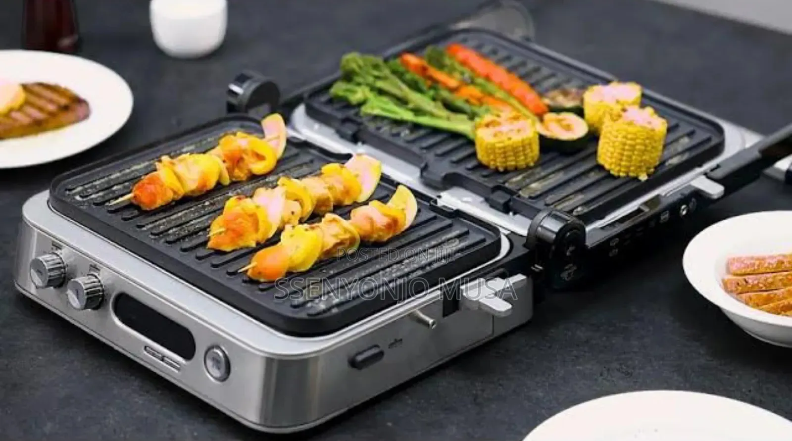Geepas Digital Stainless Steel Grill Maker 2170w With Led Display