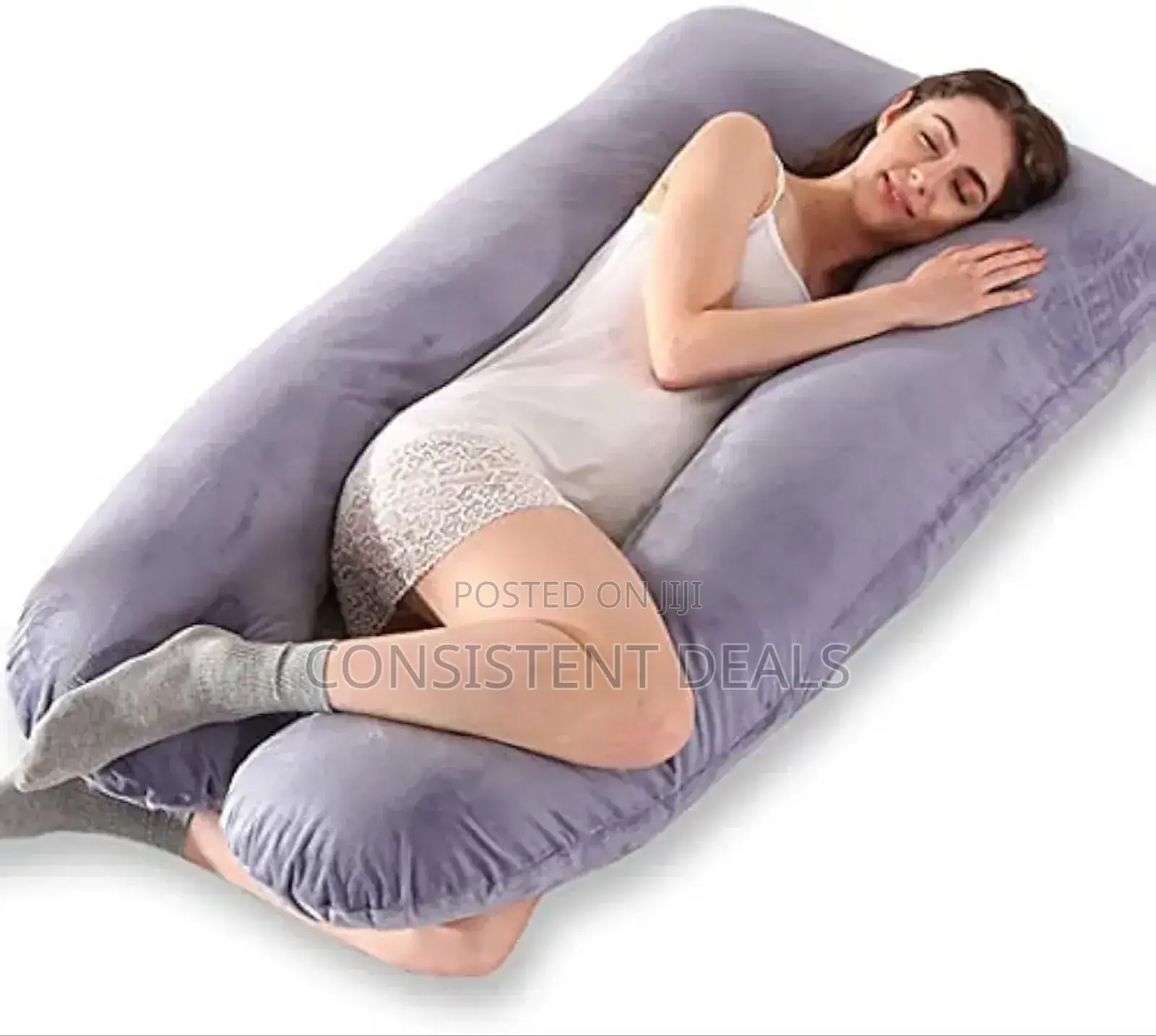 U Shaped Pregnancy Pillow, Velvet Cover, Cotton Inner Cover