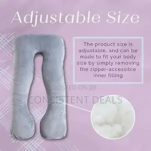 U Shaped Pregnancy Pillow, Velvet Cover, Cotton Inner Cover