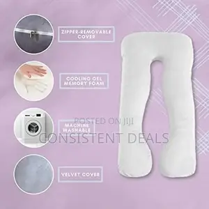 U Shaped Pregnancy Pillow, Velvet Cover, Cotton Inner Cover