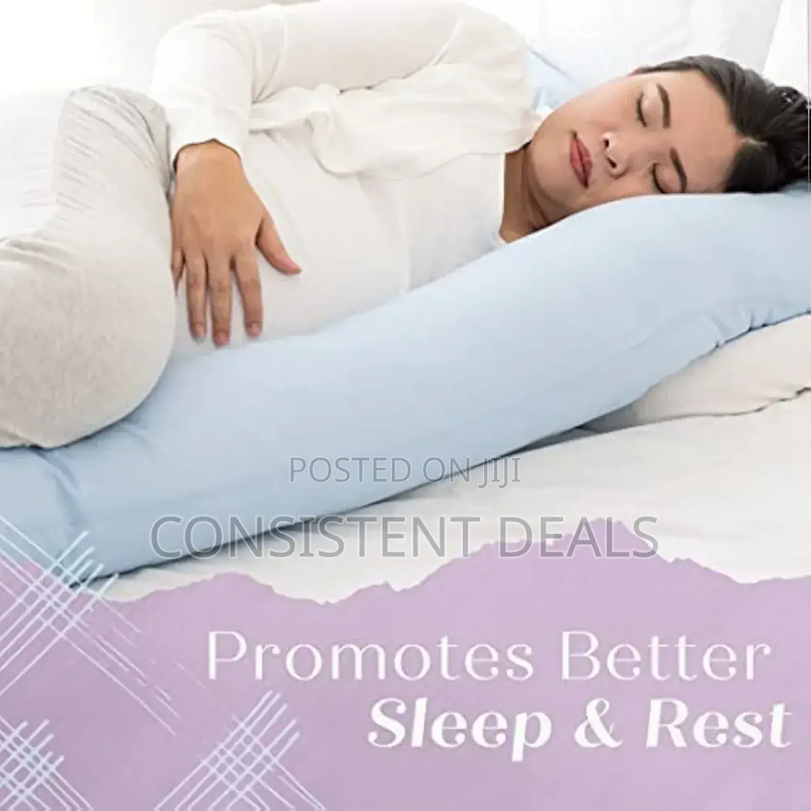 U Shaped Pregnancy Pillow, Velvet Cover, Cotton Inner Cover