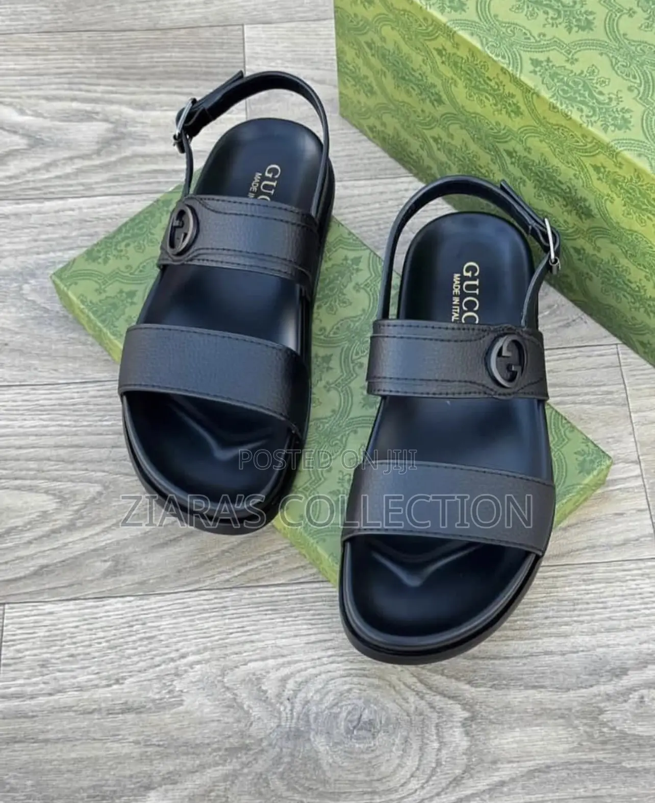 Authetic Leather Gucci Italy Made Sandals