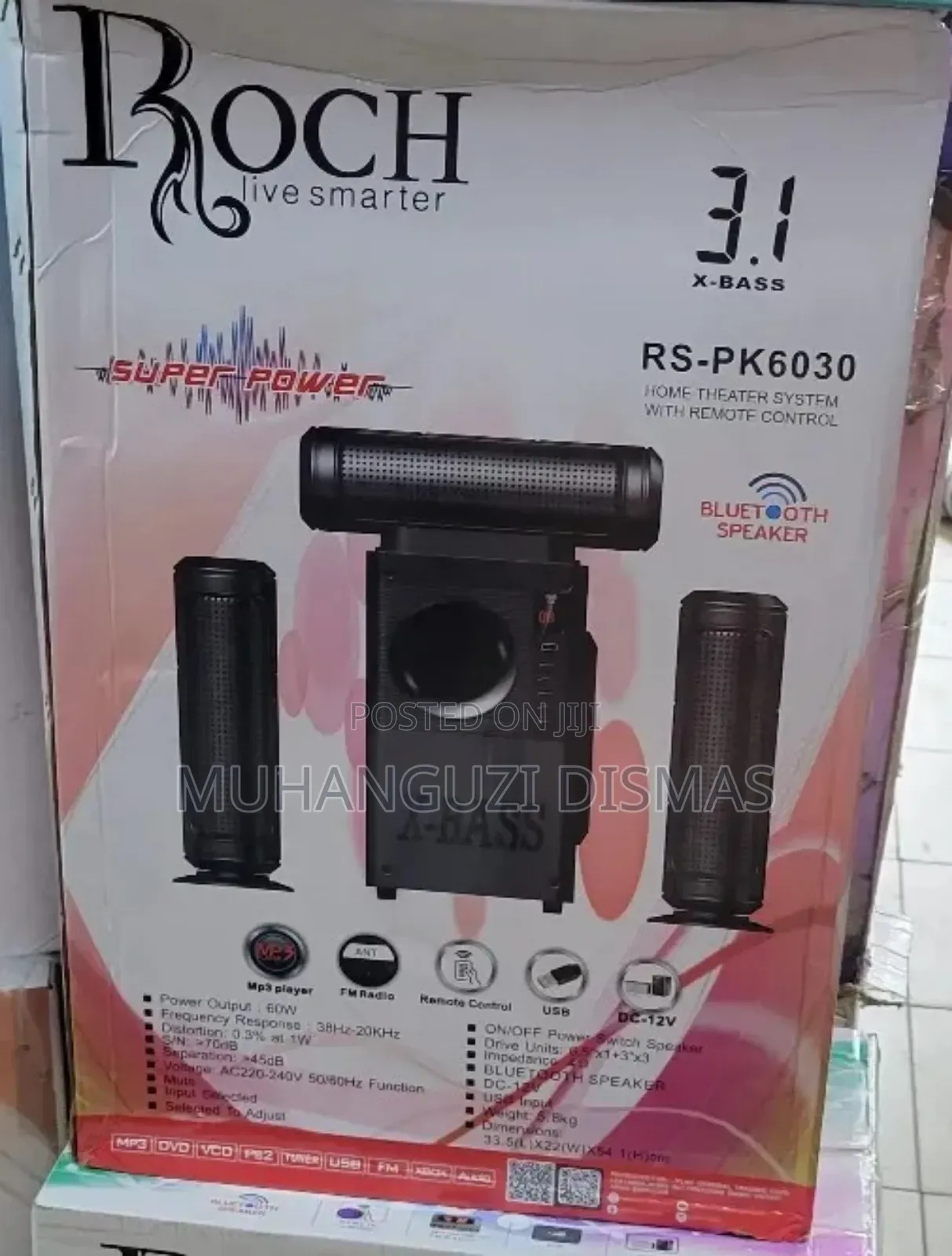 Roch Home Thearter System With Remote Control Rs-Pk6030 in Central ...