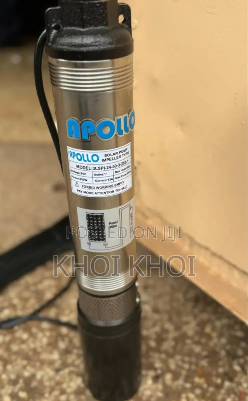 Solar Water Pump 3cubic Metres 50metres