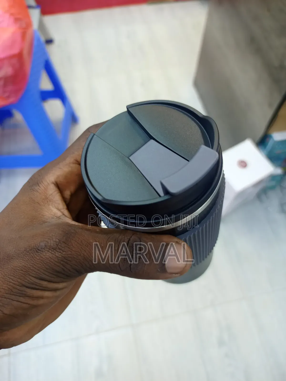 Vacuum-Insulated Travel Mug or Tumbler.