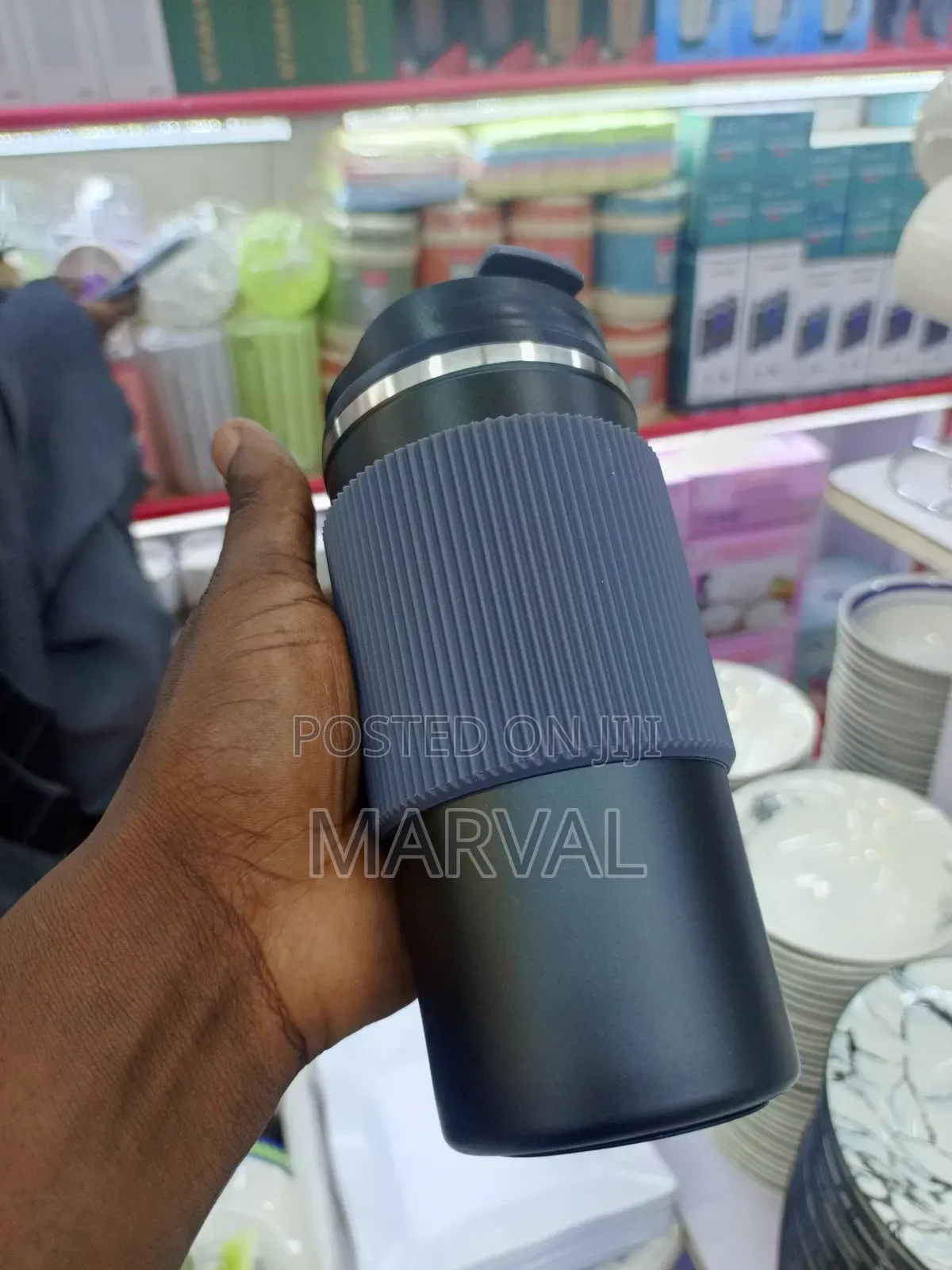 Vacuum-Insulated Travel Mug or Tumbler.