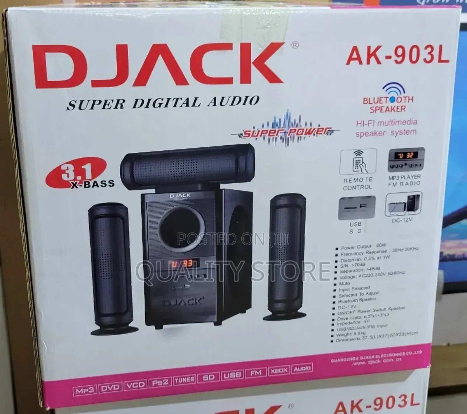 Djack 3.1 Channel Multimedia Speaker System Ak-903l