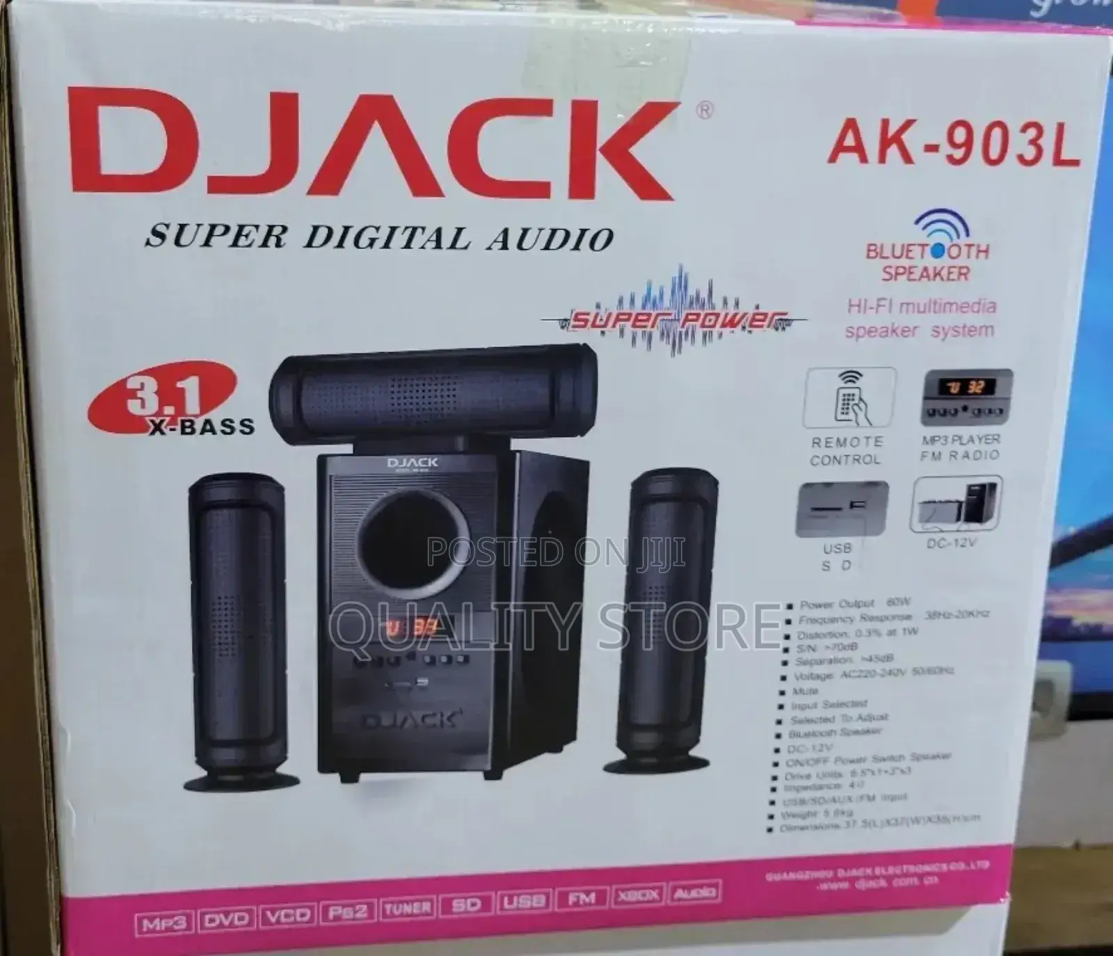 Djack 3.1 Channel Multimedia Speaker System Ak-903l