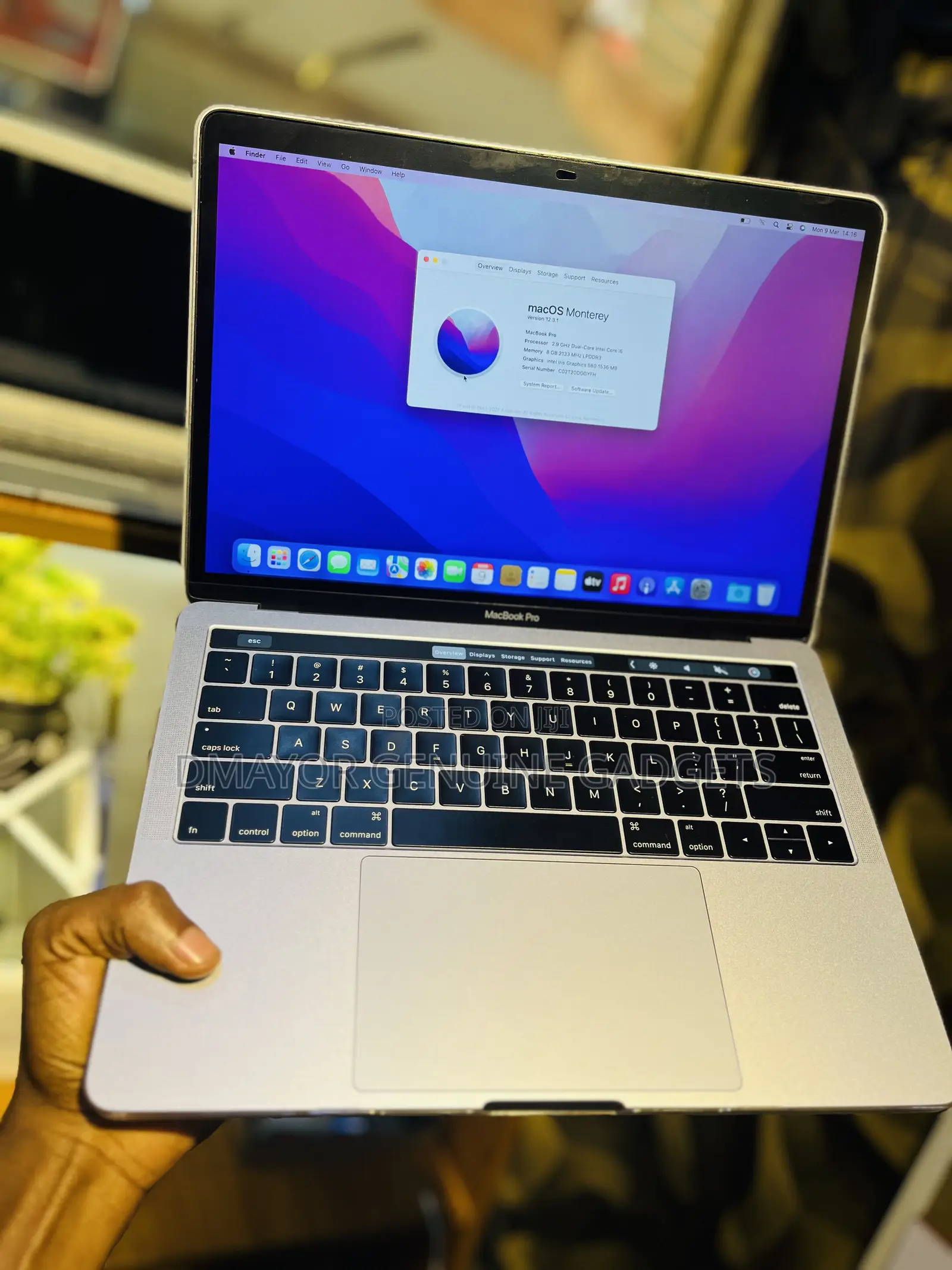 Laptop Apple MacBook Pro 2016 8GB Intel Core i5 SSD 256GB