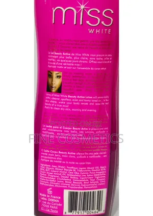 Original Fair And White Miss White Beauty Active Lightening Lotion.