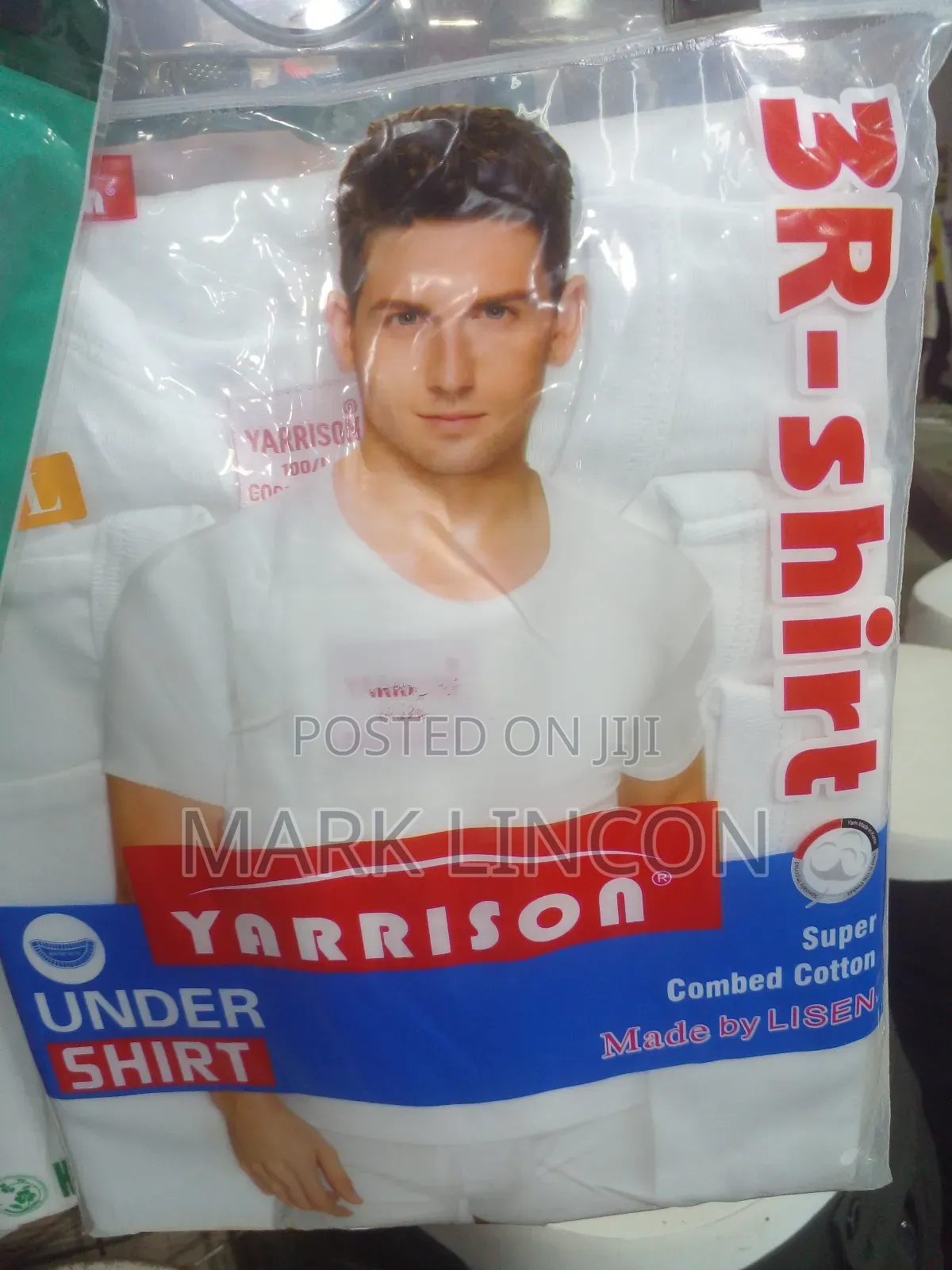 3 - Piece Cotton White Undershirt or Vest