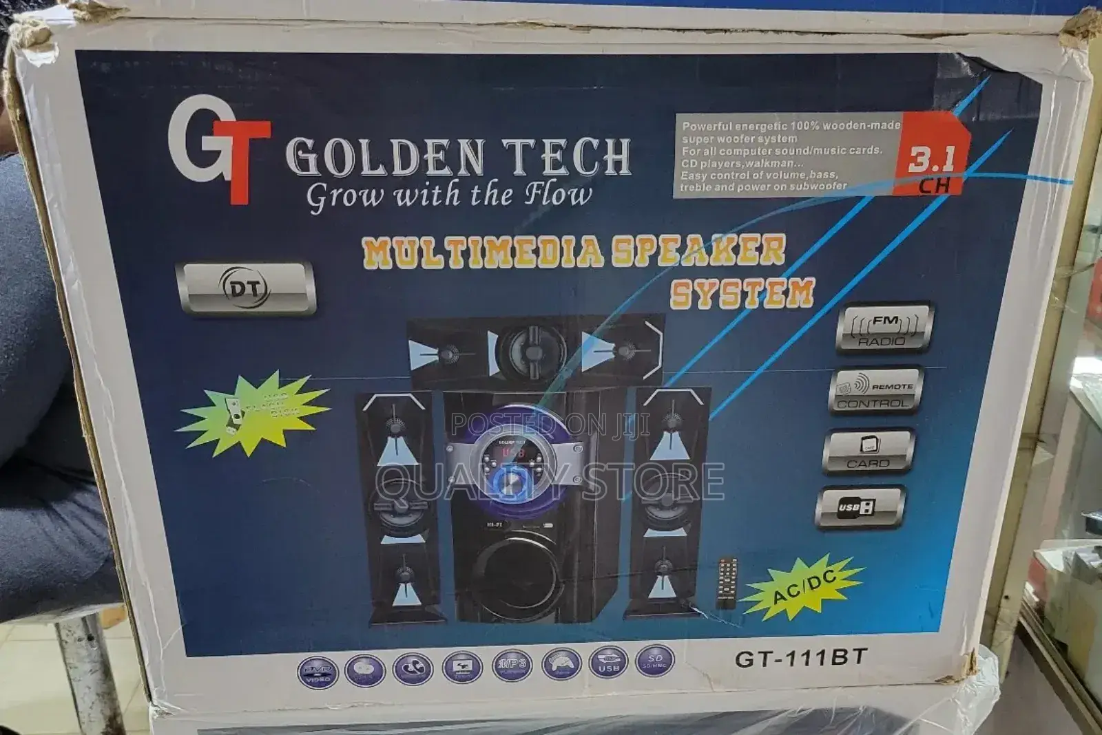 Golden Tech 3.1 Multimedia Speaker System Gt-111bt