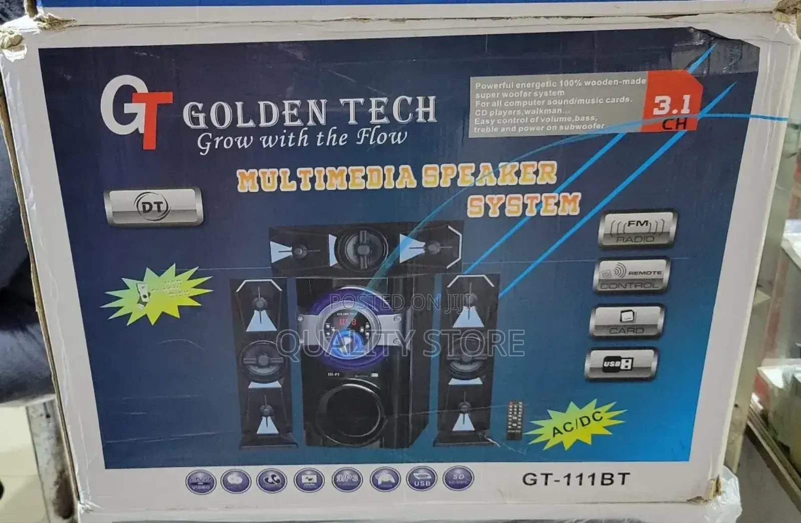Golden Tech 3.1 Multimedia Speaker System Gt-111bt