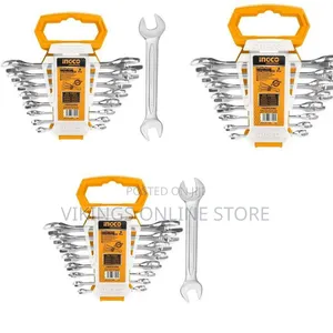 Ingco Hkspa2088 - Double Open End Spanner Set - Orange
